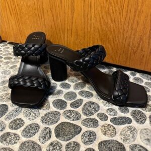 A New Day Basil Black Heels Size 10 Original Box